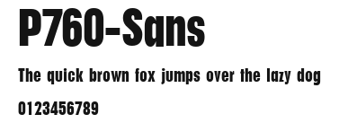 P760-Sans Preview