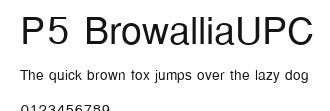 P5 BrowalliaUPC Preview