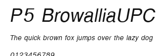 P5 BrowalliaUPC Preview