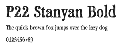 P22 Stanyan Bold Preview