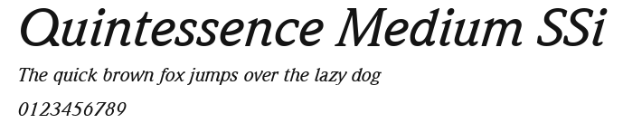 Quintessence Medium SSi Preview