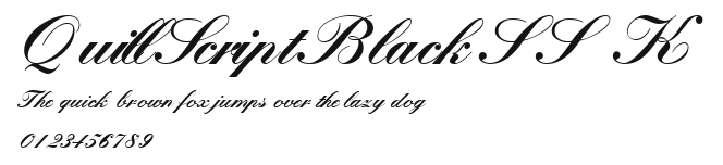 QuillScriptBlackSSK Preview
