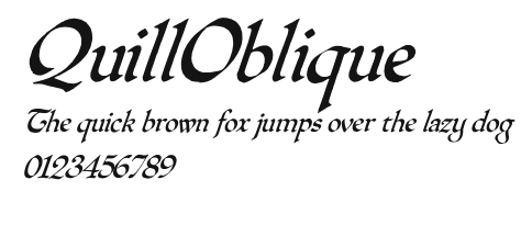 QuillOblique Preview