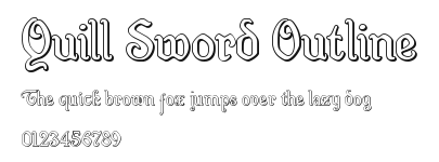 Quill Sword Outline Preview