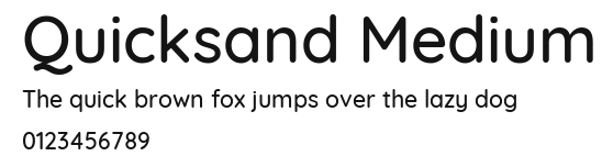 Quicksand Medium Preview