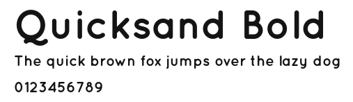 Quicksand Bold Preview