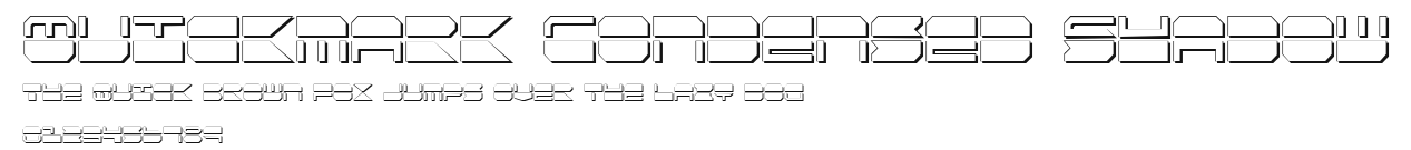 Quickmark Condensed Shadow Preview