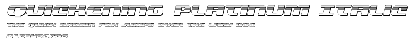 Quickening Platinum Italic Preview
