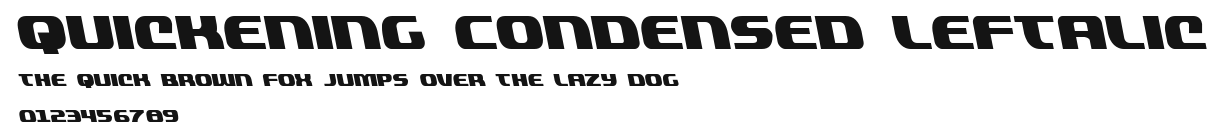 Quickening Condensed Leftalic Preview
