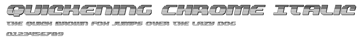 Quickening Chrome Italic Preview