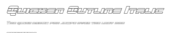 Quicken Outline Italic Preview