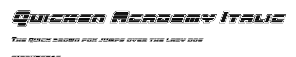 Quicken Academy Italic Preview