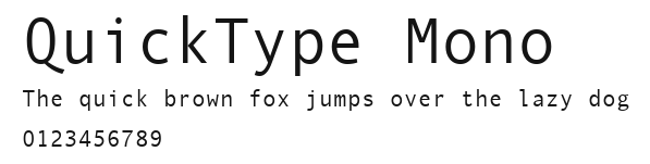 QuickType Mono Preview