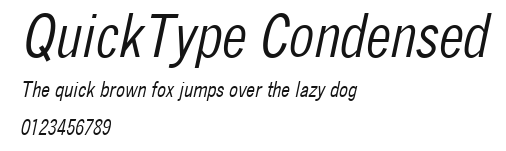 QuickType Condensed Preview