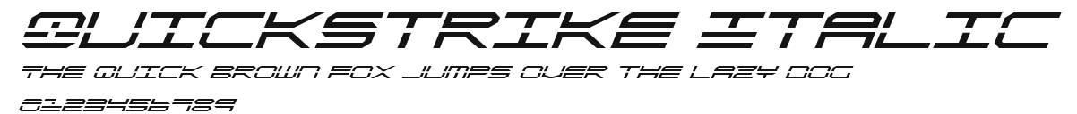 QuickStrike Italic Preview