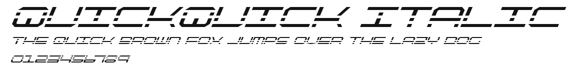 QuickQuick Italic Preview