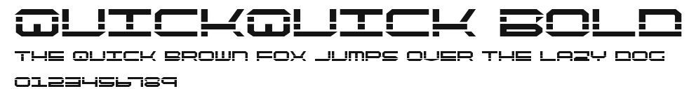QuickQuick Bold Preview