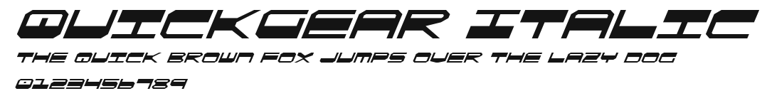 QuickGear Italic Preview