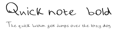 Quick note_bold Preview
