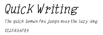 Quick Writing Preview