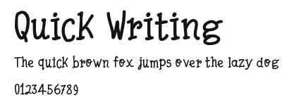 Quick Writing Preview