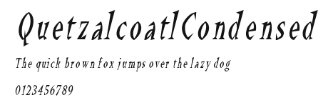 QuetzalcoatlCondensed Preview