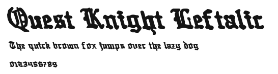Quest Knight Leftalic Preview