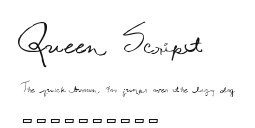 Queen Script Preview