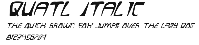 Quatl Italic Preview
