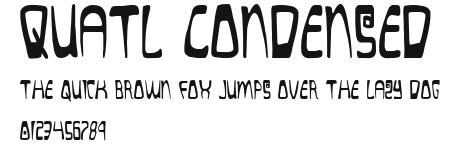 Quatl Condensed Preview