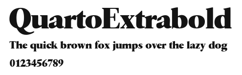 QuartoExtrabold Preview