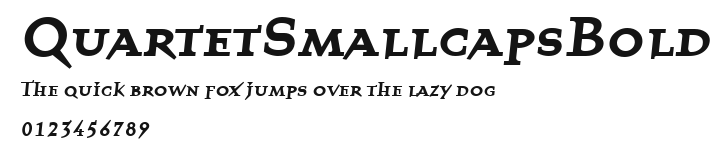 QuartetSmallcapsBold Preview