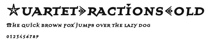 QuartetFractionsBold Preview