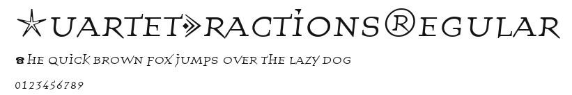 QuartetFractionsRegular Preview