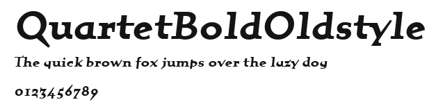 QuartetBoldOldstyle Preview