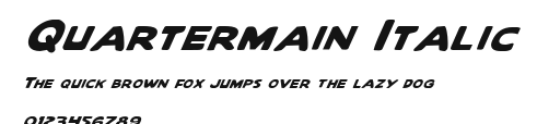 Quartermain Italic Preview