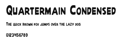 Quartermain Condensed Preview