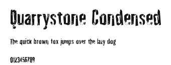 Quarrystone Condensed Preview