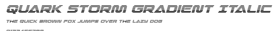 Quark Storm Gradient Italic Preview