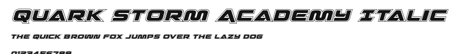 Quark Storm Academy Italic Preview