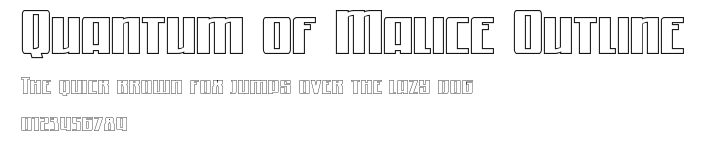 Quantum of Malice Outline Preview