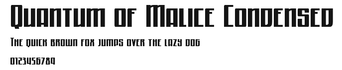 Quantum of Malice Condensed Preview