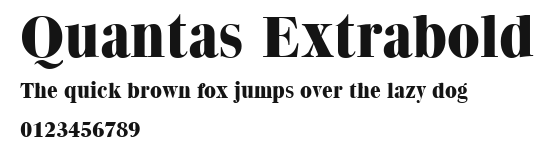 Quantas Extrabold Preview