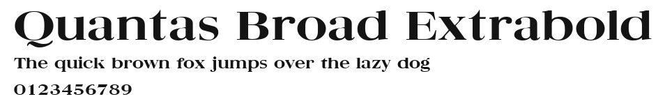 Quantas Broad Extrabold Preview