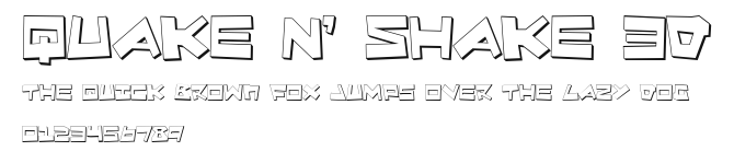 Quake & Shake 3D Preview