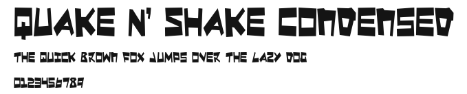Quake & Shake Condensed Preview