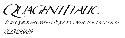 QuagentItalic Preview