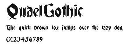 QuaelGothic Preview