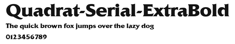 Quadrat-Serial-ExtraBold Preview