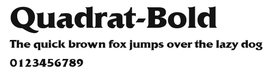 Quadrat-Bold Preview